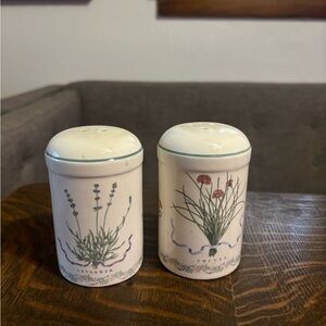 Floral Ceramic Salt and Pepper Shakers